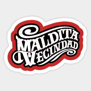 Maldita Vecindad - grunge design Sticker